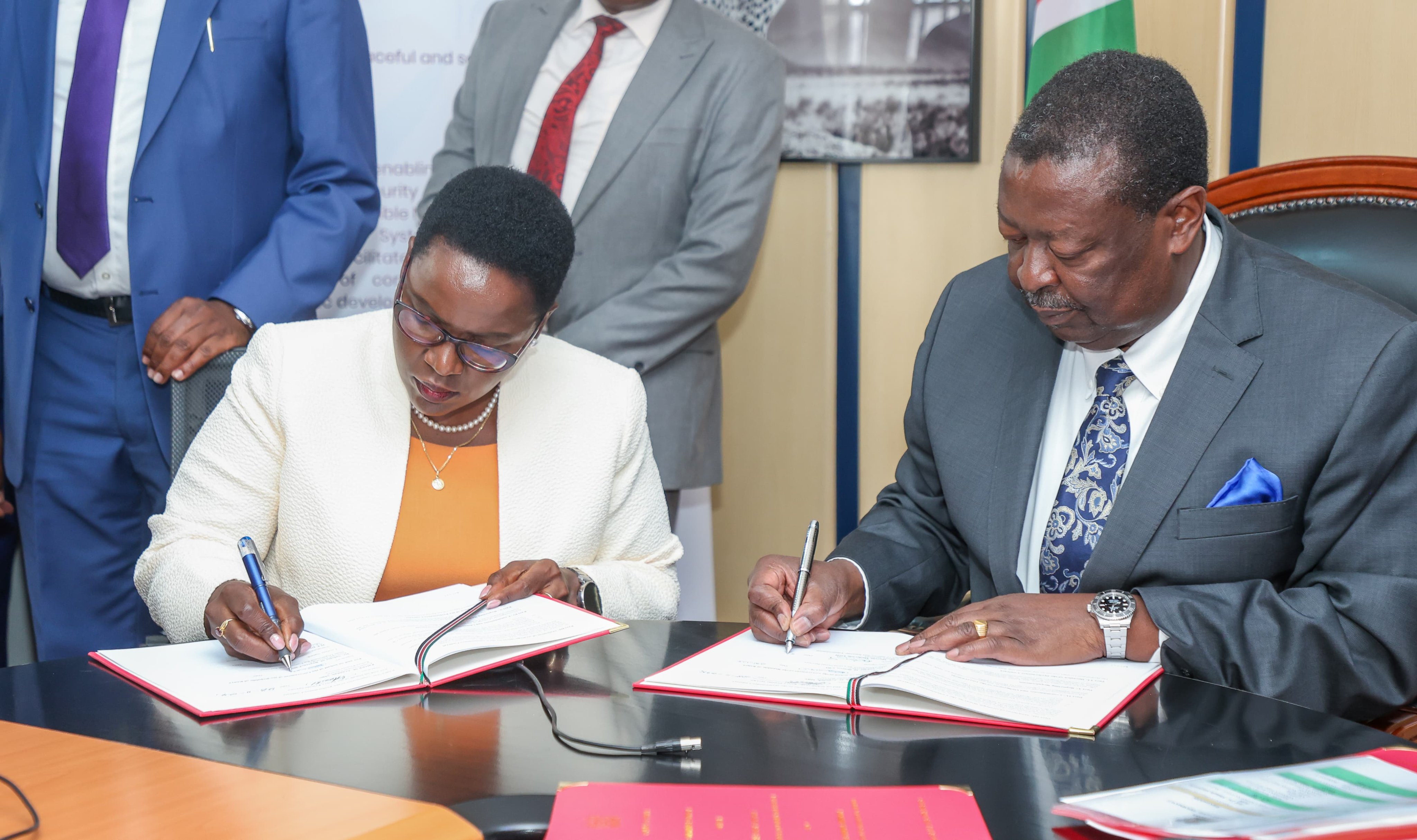 State department for Correctional Services Principal Secretary Dr. Salome Beacco Thursday signed second level performance contract 