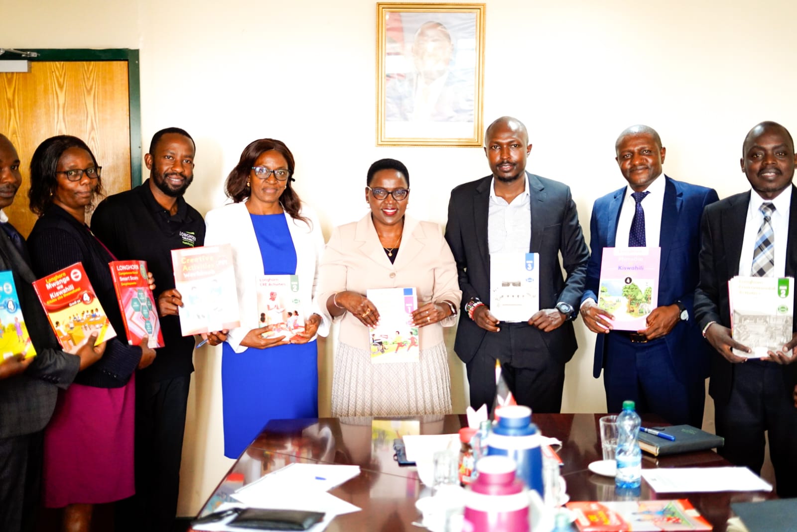 At least one thousand books, comprising of revision and course books, were donated