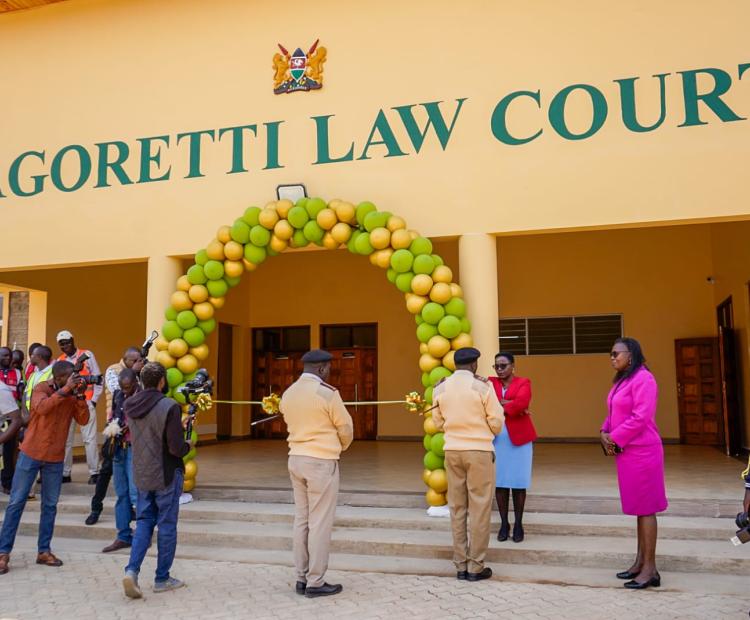 PS BEACCO LAUDS JUDICIARY FOR ENHANCING JUSTICE AS DAGORETTI LAW COURTS IS LAUNCHED 