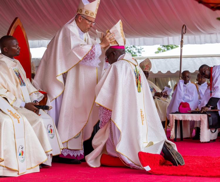 Monsignor Bishop Peter Kimani was on Saturday installed as the new Bishop of the Catholic Diocese of Embu