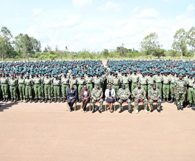 CORRECTIONAL SERVICES PS TOURS PRISON STAFF TRAINING COLLEGE, MEETS TRAINEES  