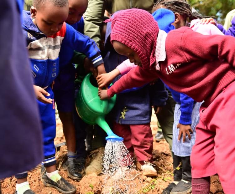 PS BEACCO LEADS STAFF IN PLANTING OVER 5,000 TREES AT THE KITUI GK PRISON COMMAND